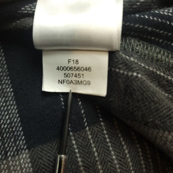 The North Face‎ Mens L Shirt Gray Plaid Stayside Chamois Button Front - Picture 11 of 13